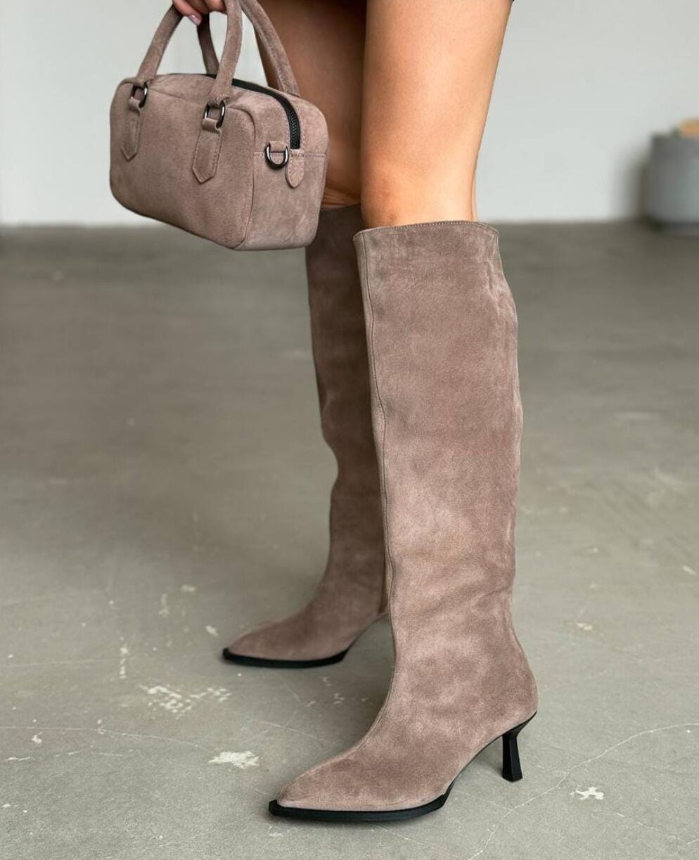 Zoi vizon süet çizme