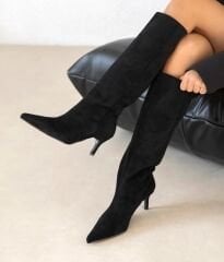 Sienna siyah süet çizme