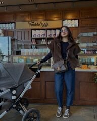 Veresa kürk yelek kahve