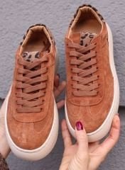Elize camel süet sneaker
