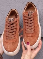 Elize camel süet sneaker