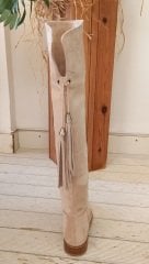 Mona bej süet çizme