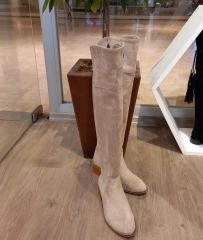 Emily bej süet çizme