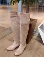 Emily bej süet çizme