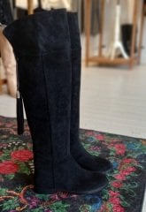 Mona siyah süet çizme